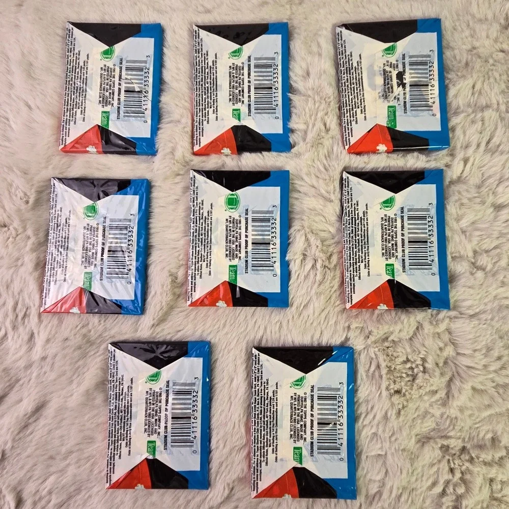 8 Pack Lot 1993 Topps Stadium Club Football Series 2 Sealed Wax Packs 14 Cards